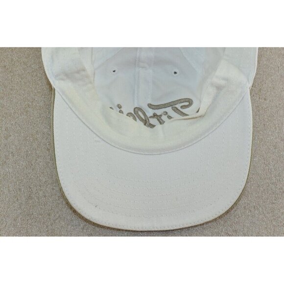Titleist FJ Footjoy Unisex Adult White/Gold Embroidery Golf Hat Cap Adjustable - Picture 6 of 9